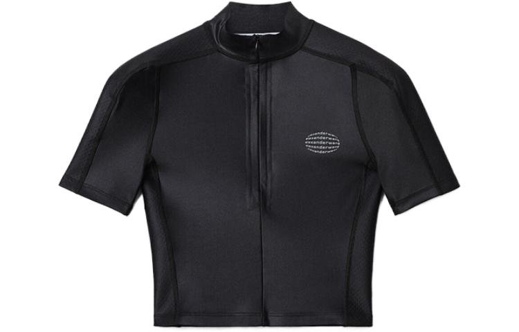 (Women) Alexander Wang SS23  Black Short-Sleeve Zipper Sun-Proof T-Shirt. 1CC1231753-001 圖 2