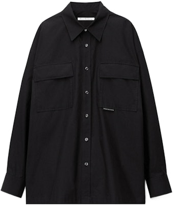 (Women) Alexander Wang SS23 Black Solid Single-Breasted Long Sleeve Shirt. 4WC2231391-001 Order (Women) Alexander Wang SS23 Black Solid Single-Breasted Long Sleeve Shirt. 4WC2231391-001