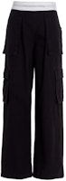(Women) Alexander Wang SS23 Black Wide-Leg Cargo Pants. 1WC2234571-418 (Women) Alexander Wang SS23 Black Wide-Leg Cargo Pants. 1WC2234571-418