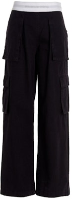 (W) アレキサンダー ワン SS23 ブラック ワイドレッグ カーゴパンツ 1WC2234571-418 Buy (W) アレキサンダー ワン SS23 ブラック ワイドレッグ カーゴパンツ 1WC2234571-418