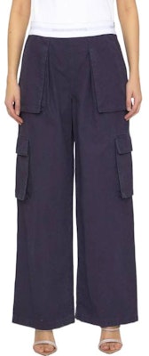 (W) アレキサンダー ワン SS23 ブラック ワイドレッグ カーゴパンツ 1WC2234571-418 Shop (W) アレキサンダー ワン SS23 ブラック ワイドレッグ カーゴパンツ 1WC2234571-418