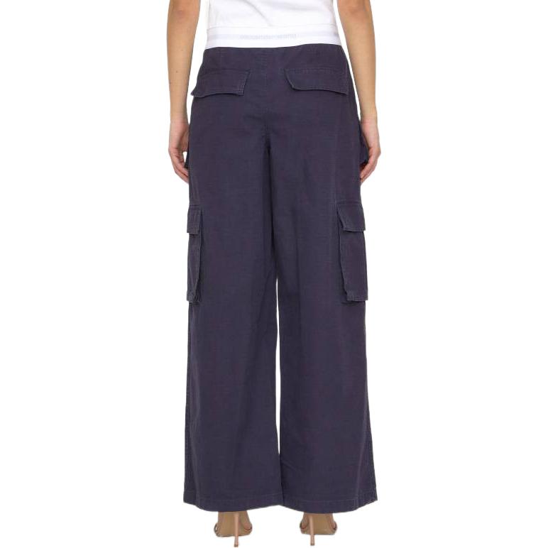 Purchase (W) アレキサンダー ワン SS23 ブラック ワイドレッグ カーゴパンツ 1WC2234571-418