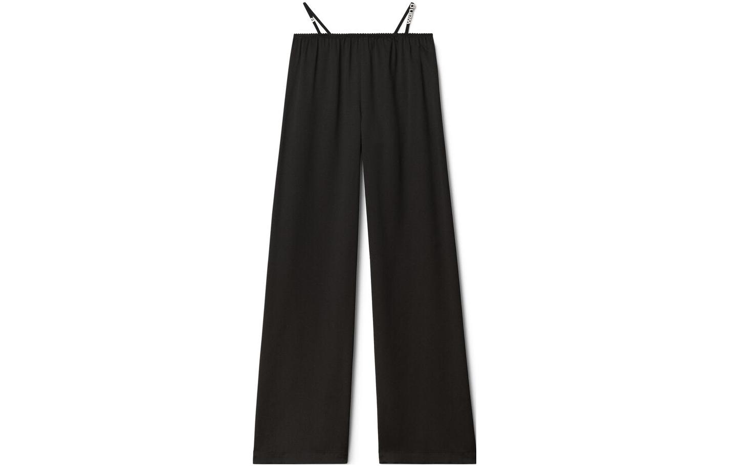 Order (Women) Alexander Wang SS23  Black Wide-Leg Pants with Waist Strap - Casual Datewear 4WC1234370-001