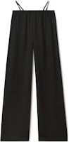 Order (W) Alexander Wang SS23 黑色寬褲搭腰帶 - 時尚休閒約會穿搭 4WC1234370-001