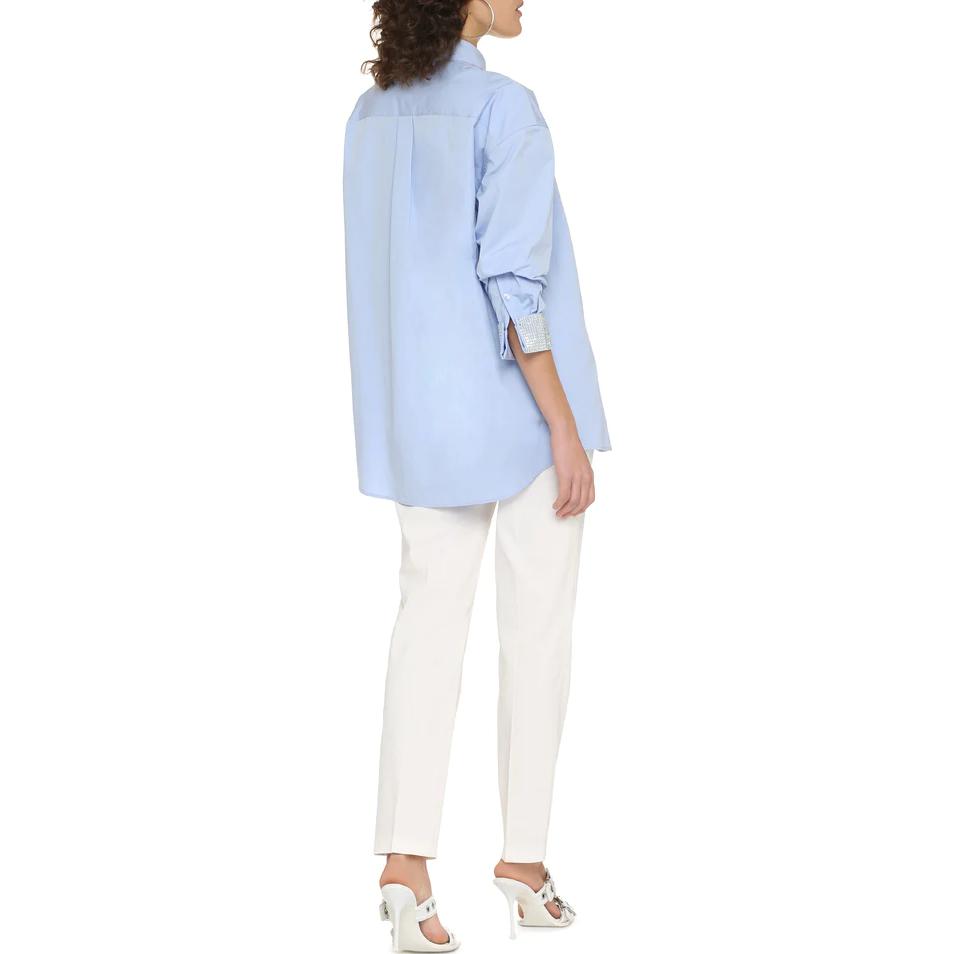 Purchase (Women) Alexander Wang SS23  Blue Long Sleeve Button-Up Shirt 1WC1231778-450