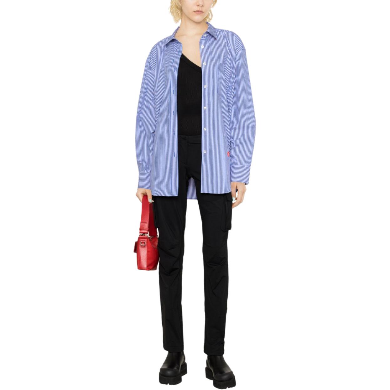 Lookbook (W) アレキサンダーワン SS23 ブルーストライプディテール長袖シャツ 4WC3231403-246