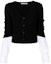 Order (Women) Alexander Wang SS23 Colorblock V-Neck Knit Cardigan Black 4KC1233011-951