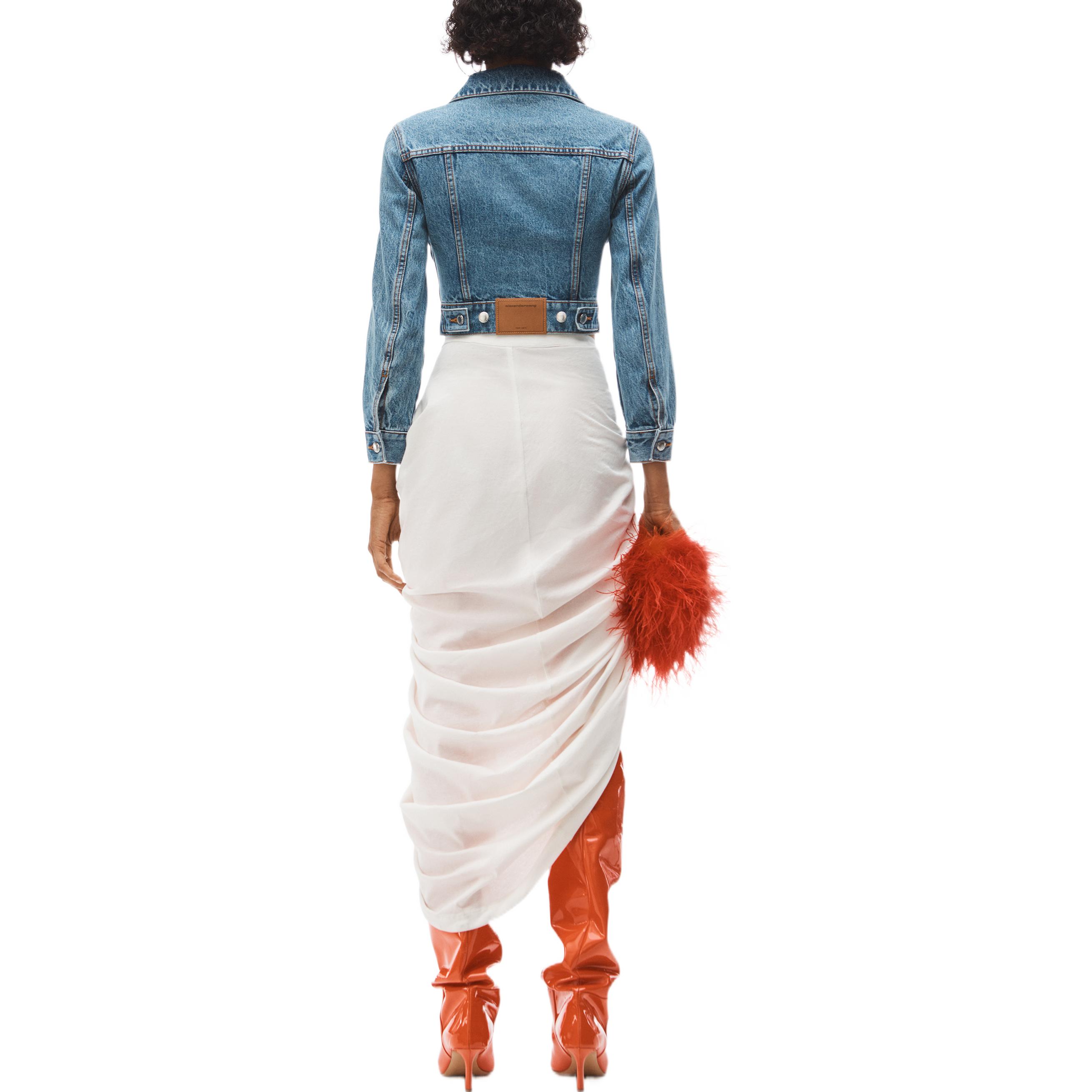 Shop (W) Alexander Wang SS23 短版牛仔外套 水洗藍 長袖 4DC1232319-473