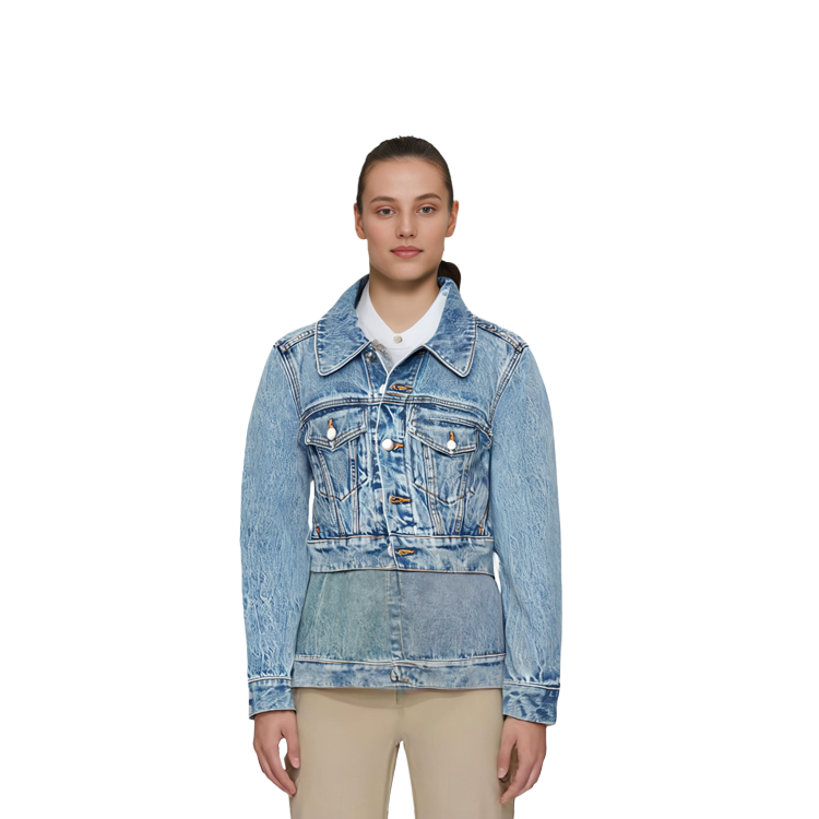 Details for (W) Alexander Wang SS23 短版牛仔外套 水洗藍 長袖 4DC1232319-473