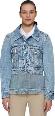 (W) 亚历山大王SS23蓝色水洗牛仔短款夹克长袖 4DC1232319-473 Details for (W) 亚历山大王SS23蓝色水洗牛仔短款夹克长袖 4DC1232319-473