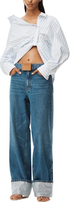 (W) Alexander Wang SS23 Jeans Kaki Lebar Kristal Biru Gelap Denim. 4DC2234505-401 Lookbook (W) Alexander Wang SS23 Jeans Kaki Lebar Kristal Biru Gelap Denim. 4DC2234505-401