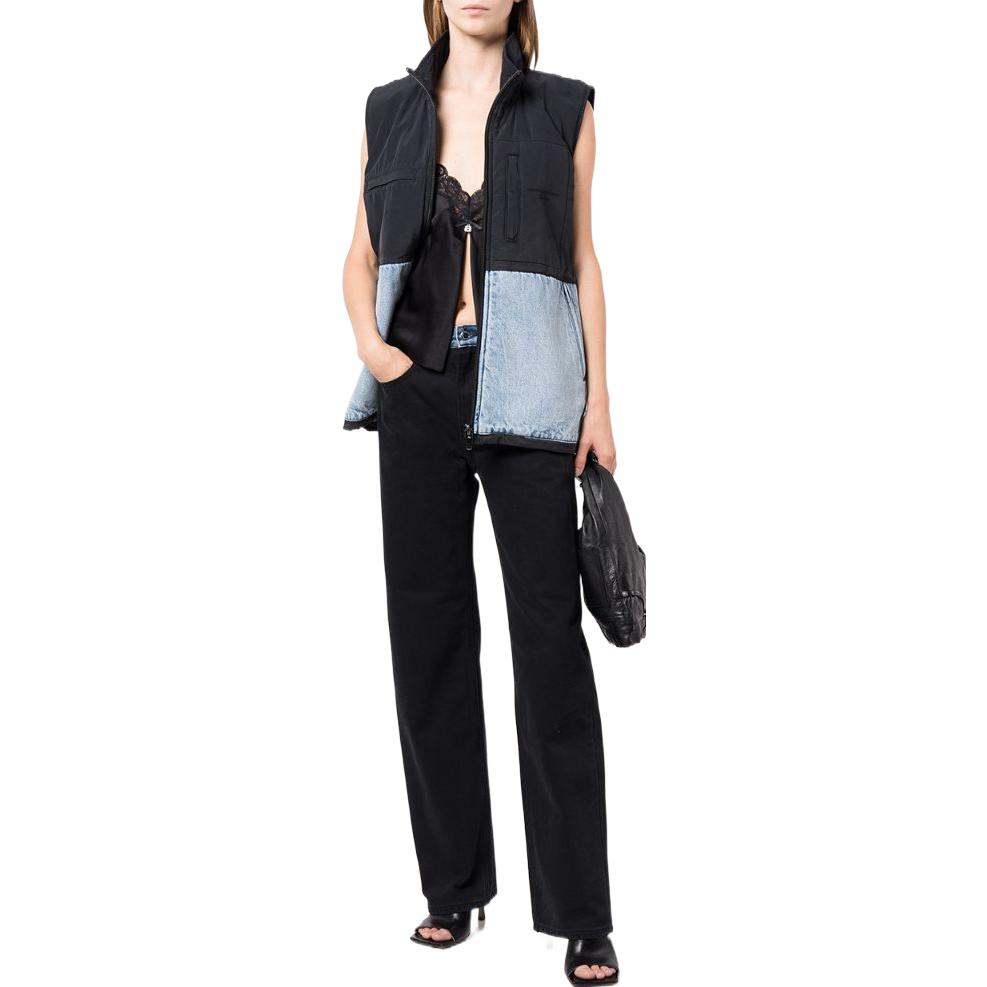 (Women) Alexander Wang SS23  Gradient Light Indigo Straight-Cut Zip Vest 4DC1232373-442 圖 3