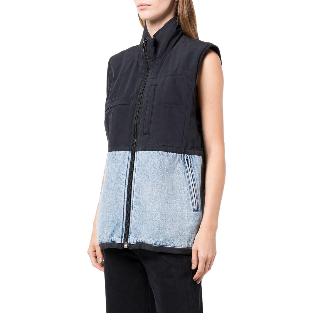 (Women) Alexander Wang SS23  Gradient Light Indigo Straight-Cut Zip Vest 4DC1232373-442 圖 5