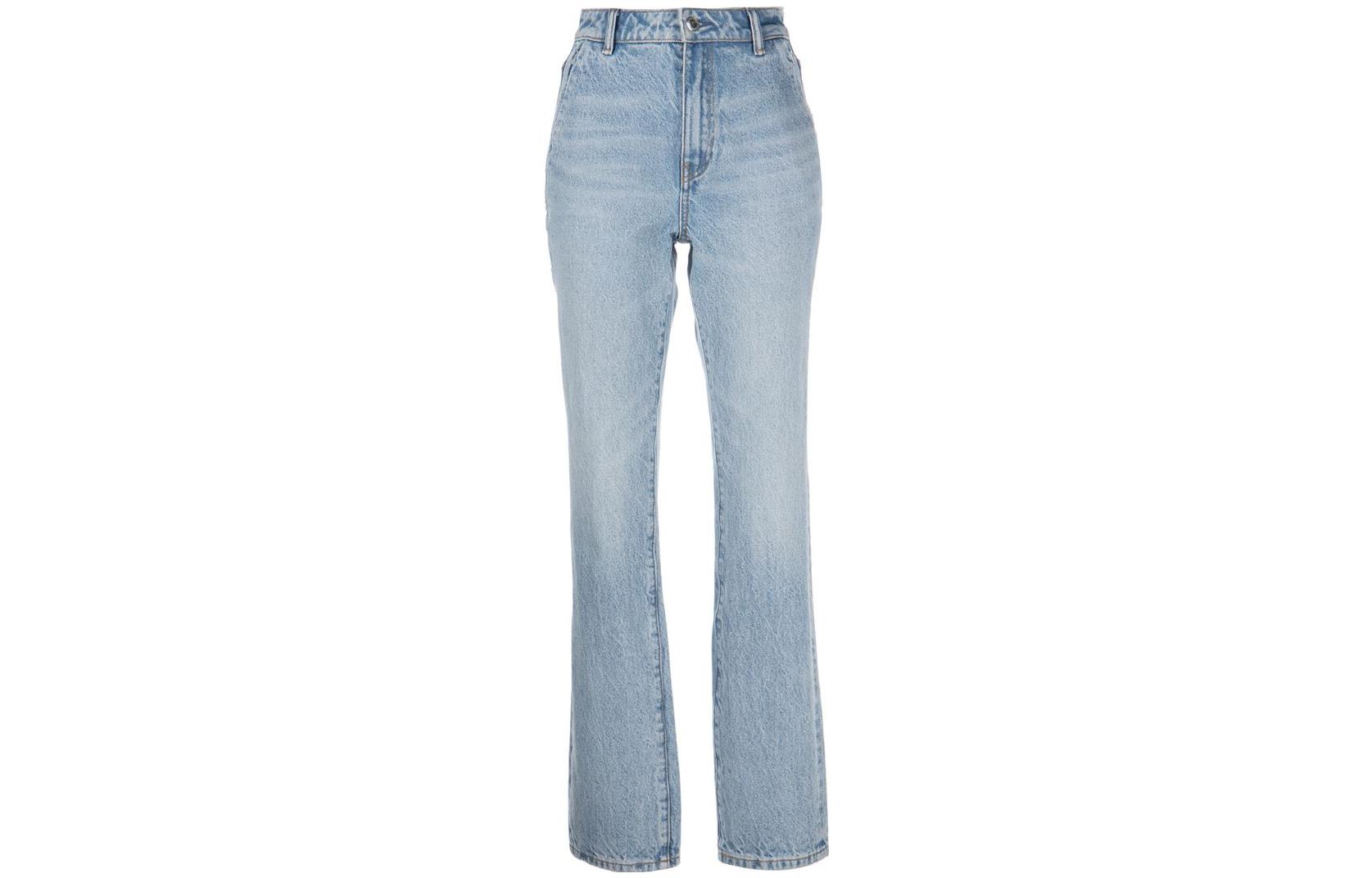 (Women) Alexander Wang SS23  High-Waisted Wide-Leg Jeans Light Blue 4DC1234304-442