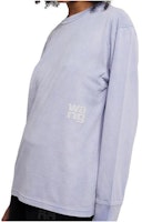 (Women) Alexander Wang SS23 Purple Solid Color Crewneck Long Sleeve Sweatshirt 4CC3221356-542 (Women) Alexander Wang SS23 Purple Solid Color Crewneck Long Sleeve Sweatshirt 4CC3221356-542