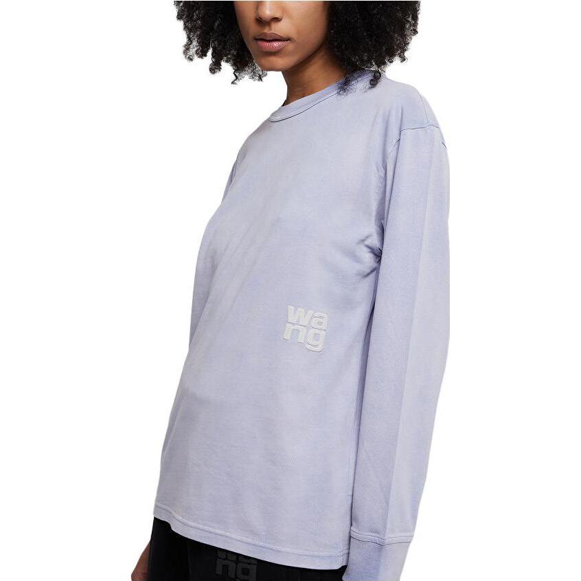 Purchase (W) 亞歷山大王 SS23 紫色純色長袖圓領運動衫 4CC3221356-542