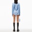 Shop (W) Alexander Wang SS23 藍色純色垂墜感扣襟襯衫 4WC1231376-542