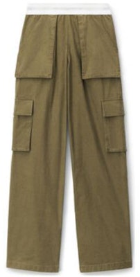 (W) Alexander Wang SS23 Pantalones Cargo Pierna Ancha Verde Militar 1WC2234571-308 Buy (W) Alexander Wang SS23 Pantalones Cargo Pierna Ancha Verde Militar 1WC2234571-308