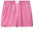 Buy (W) Alexander Wang SS23 Shorts Garis Santai Pink Clown. 4WC2234375673A