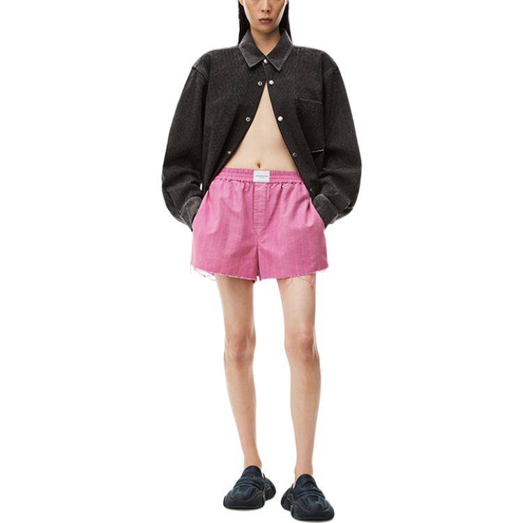 Lookbook (W) Alexander Wang SS23 Shorts Garis Santai Pink Clown. 4WC2234375673A