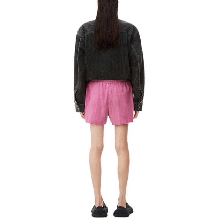 Shop (W) Alexander Wang SS23 Shorts Garis Santai Pink Clown. 4WC2234375673A