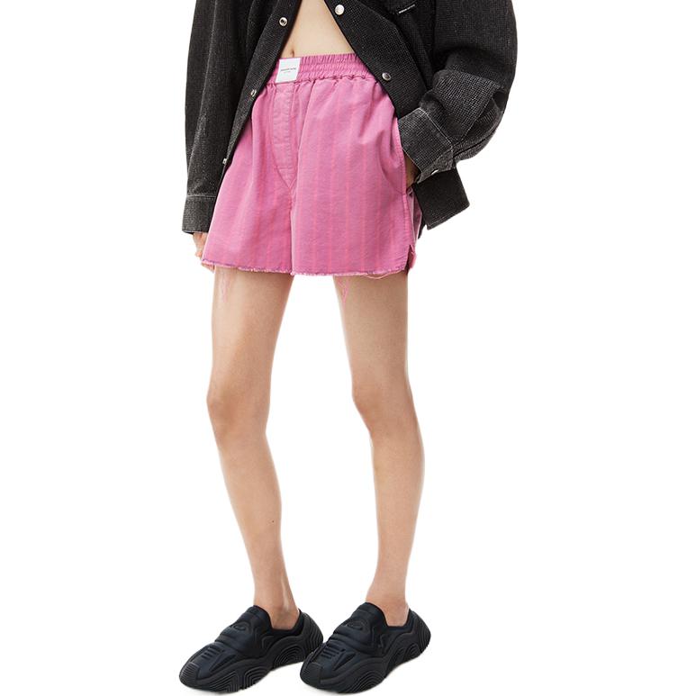 Purchase (W) Alexander Wang SS23 Shorts Garis Santai Pink Clown. 4WC2234375673A