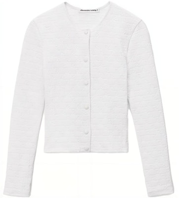 (W) 알렉산더 왕 SS23 텍스처드 자카드 니트 스웨터 - 화이트. 4CC2232070100 Buy (W) 알렉산더 왕 SS23 텍스처드 자카드 니트 스웨터 - 화이트. 4CC2232070100