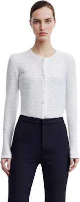 (W) 알렉산더 왕 SS23 텍스처드 자카드 니트 스웨터 - 화이트. 4CC2232070100 Shop (W) 알렉산더 왕 SS23 텍스처드 자카드 니트 스웨터 - 화이트. 4CC2232070100