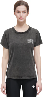 (W) Alexander Wang SS23 酸洗黑色Logo圖案印花短袖T恤 1CC2221633-007 Cheap (W) Alexander Wang SS23 酸洗黑色Logo圖案印花短袖T恤 1CC2221633-007