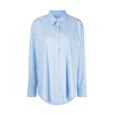 (Women) Alexander Wang SS23 All-Over Print Shirt Blue 1WC1231762-492