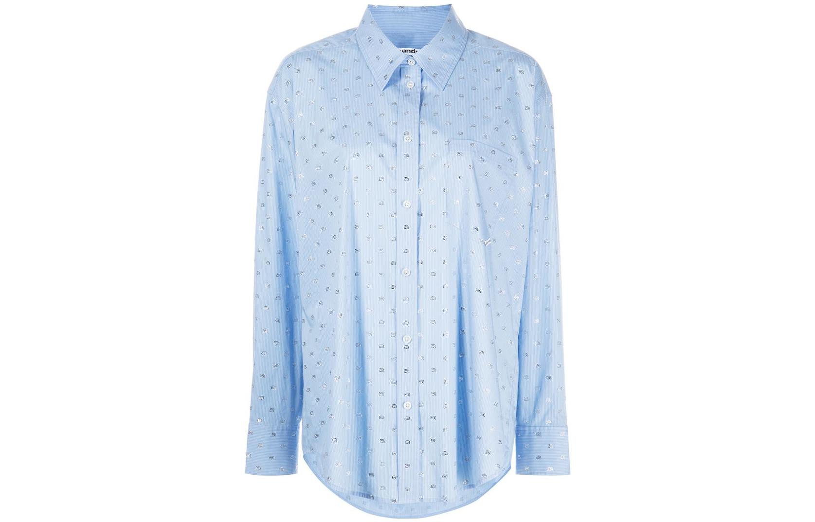Order (Women) Alexander Wang SS23 All-Over Print Shirt Blue 1WC1231762-492