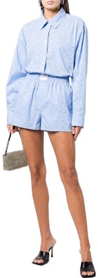 (Women) Alexander Wang SS23 All-Over Print Shirt Blue 1WC1231762-492 Lookbook (Women) Alexander Wang SS23 All-Over Print Shirt Blue 1WC1231762-492