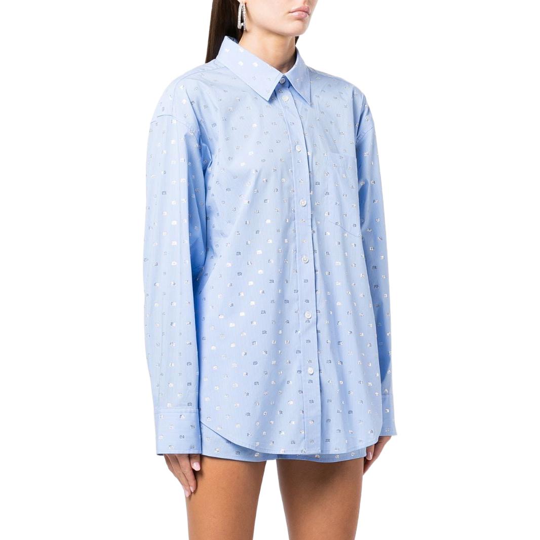 Purchase (Women) Alexander Wang SS23 All-Over Print Shirt Blue 1WC1231762-492