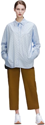 (Women) Alexander Wang SS23 All-Over Print Shirt Blue 1WC1231762-492 Cheap (Women) Alexander Wang SS23 All-Over Print Shirt Blue 1WC1231762-492