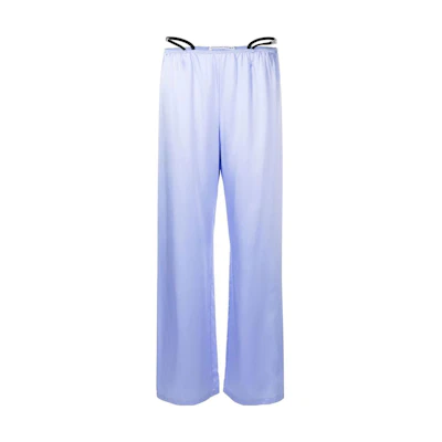 (Women) Alexander Wang SS23 Crystal Embellished Silk Pants Lilac. 4WC1234370-542
