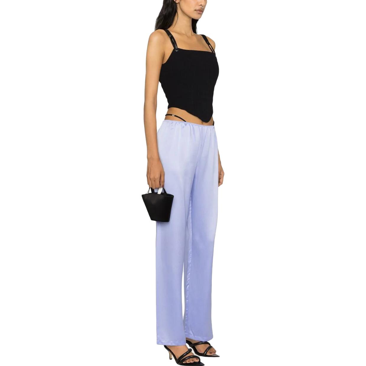 Purchase (Women) Alexander Wang SS23 Crystal Embellished Silk Pants  Lilac. 4WC1234370-542