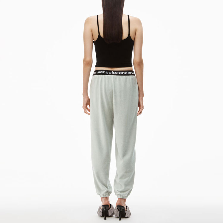 Shop (Women) Alexander Wang SS23 Logo Jogger Sweatpants Women’s - Ash Grey. 4CC1204024-344