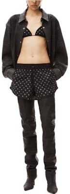 (Women) Alexander Wang SS23 Monogram Elastic Waist Casual Shorts Women Black 1WC2234590-001 Lookbook (Women) Alexander Wang SS23 Monogram Elastic Waist Casual Shorts Women Black 1WC2234590-001