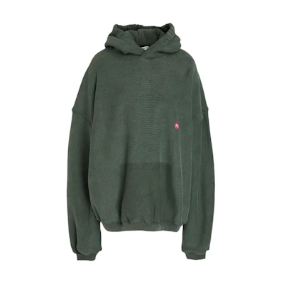 (Women) Alexander Wang SS23 Oversized Solid Color Hoodie Women’s Dark Green UCC4221568-307