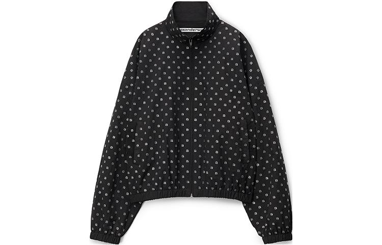 (Women) Alexander Wang SS23 Polka Dot Full Print Zip Jacket Women Black 1WC2232442-001