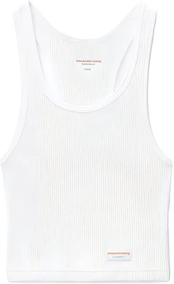 (Women) Alexander Wang SS23 Ribbed Knit Crop Tank Top Women’s White 8CC2238045-100 Buy (Women) Alexander Wang SS23 Ribbed Knit Crop Tank Top Women’s White 8CC2238045-100