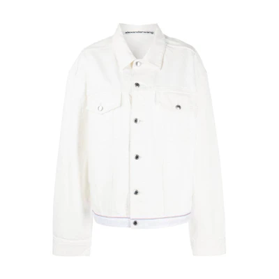 (Women) Alexander Wang SS23 Single-Breasted Jacket White 4DC1232389-120