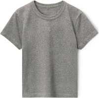 (Women) Alexander Wang SS23 Solid Color Crew Neck Short Sleeve T-Shirt Women Grey 4CC3231416-079 (Women) Alexander Wang SS23 Solid Color Crew Neck Short Sleeve T-Shirt Women Grey 4CC3231416-079