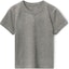 Order (W) Alexander Wang SS23 Camiseta Mujer Gris Manga Corta Cuello Redondo Color Sólido 4CC3231416-079