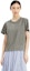 Details for (W) Alexander Wang SS23 Camiseta Mujer Gris Manga Corta Cuello Redondo Color Sólido 4CC3231416-079