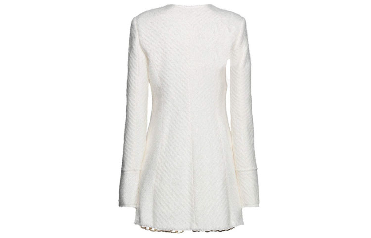 Lookbook (W) 亚历山大王 SS23 白色V领单排扣大衣 159959