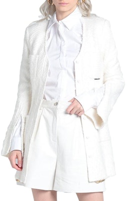 (W) 亚历山大王 SS23 白色V领单排扣大衣 159959 Shop (W) 亚历山大王 SS23 白色V领单排扣大衣 159959