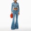 Lookbook (Women) Alexander Wang SS23 Washed Flared Denim Jeans Women’s Blue 4DC1234407-473