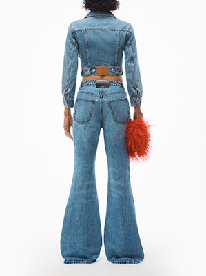 (Women) Alexander Wang SS23 Washed Flared Denim Jeans Women’s Blue 4DC1234407-473 Shop (Women) Alexander Wang SS23 Washed Flared Denim Jeans Women’s Blue 4DC1234407-473