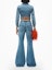 Shop (Women) Alexander Wang SS23 Washed Flared Denim Jeans Women’s Blue 4DC1234407-473